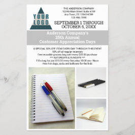 Flyer Logotipo comercial Simples Anúncio de fotos modern