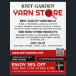 Flyer Logotipo da Loja Red Yarn, Knitore, Loja Yarn<br><div class="desc">Logotipo da Loja Red Yarn,  Knitting Store,  Folheto de Anúncios da Loja Yarn na Loja Cartão de visita.</div>