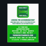 Flyer Logotipo de base verde, anúncio de acomodação de h<br><div class="desc">Logotipo De Cama Verde,  Folhetos De Publicidade De Alojamento De Hostel Pela Loja De Cartão de visita.</div>