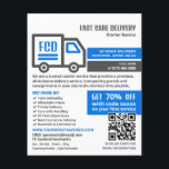 Flyer Logotipo de caminhão de courier, anúncio de serviç<br><div class="desc">Logotipo de Caminhão de Courier,  Folheto de anúncio de serviço de courier,  da Loja de Cartão de visita.</div>