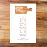 Flyer Logotipo de Chef de Corte de Aquarelas do Conselho<br><div class="desc">Coordena-se com o Cartão de visita de Logotipo de Chef de Catering do Conselho de Corte por Aquarela até 1201AM. Uma ilustração aquosa de um bloco de corte de madeira/açougueiro juntamente com o seu nome ou nome comercial adiciona o logotipo perfeito a este panfleto personalizável. Excelente para chefs, empresas de...</div>