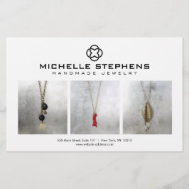 Flyer Logotipo de clave moderno Luxury Boutique Foto Whi
