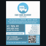 Flyer Logotipo de entrega de correio, anúncio de serviço<br><div class="desc">Logotipo de entrega de correio,  Folheto de anúncio de serviço de correio pela Loja de Cartão de visita.</div>