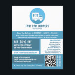 Flyer Logotipo de entrega de correio, anúncio de serviço<br><div class="desc">Logotipo de entrega de correio,  Folheto de anúncio de serviço de correio pela Loja de Cartão de visita.</div>