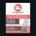 Flyer Logotipo de entrega de correio, anúncio de serviço<br><div class="desc">Logotipo de entrega de correio,  Folheto de anúncio de serviço de correio pela Loja de Cartão de visita.</div>