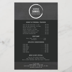 FLYER LOGOTIPO DE ESQUETE DO PERSONALIZADOR DO TREINADOR