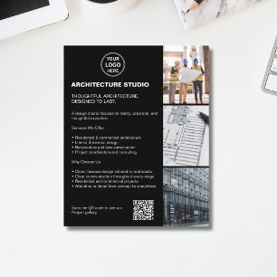 Flyer Logotipo de Foto de Negócios de Arquitetura Modern