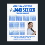 Flyer Logotipo de procura de emprego, Curriculum Vitae F<br><div class="desc">Logotipo de procura de emprego,  Curriculum Vitae Flyer pela Loja de Cartão de visita.</div>