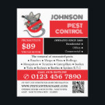 Flyer Logotipo de Rato de Cartoon - Anúncio de controle<br><div class="desc">Logotipo de Rato de Cartoon - Folheto de anúncio de controle de pragas da Loja de Cartão de visita.</div>