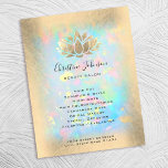 Flyer logotipo do lotus em fundo opaco<br><div class="desc">note que este é um produto impresso sem FOLHA REAL</div>