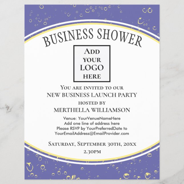 Flyer LOGOTIPO Elegante para novas empresas (Frente)