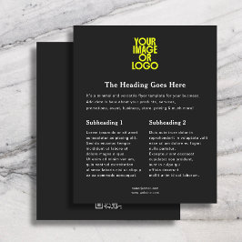 Flyer Logotipo Empresarial Minimalista Elegante Código Q