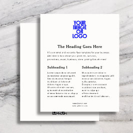 Flyer Logotipo Empresarial Minimalista Elegante Código Q