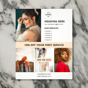 Flyer Logotipo Foto Negócios Marketing