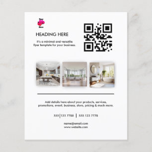 Flyer Logotipo Minimal Marketing Empresarial de Fotos
