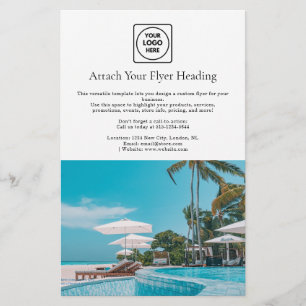 Flyer Logotipo Minimalista Moderno   Marca Comercial Lim