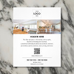 Flyer Logotipo Mínimo de Foto QR Code Business<br><div class="desc">Elevem o seu negócio com o nosso design de folheto personalizado! Nosso folheto mostra seu logotipo e duas fotos cativantes, chamando a atenção para sua marca. A seguir, destacamos os serviços que você oferece, juntamente com um conveniente código QR para fácil acesso ao seu site ou às mídias sociais. Não...</div>