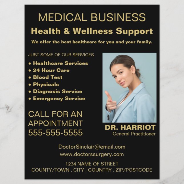 Flyer Logotipo Personalizado, Administrador Geral, Enfer (Frente)