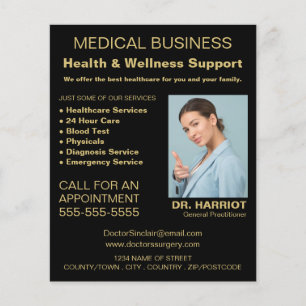 Flyer Logotipo Personalizado, Administrador Geral, Enfer