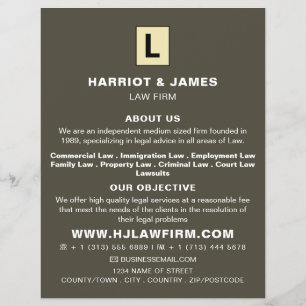 Flyer Logotipo personalizado, Anúncio de serviços lega
