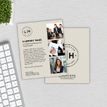 Flyer Logotipo Personalizado Moderno Empresa<br><div class="desc">Faça uma impressão duradoura com esse moderno folheto personalizado de negócios, projetado em um tom sofisticado e neutro. Com espaço para seu logotipo personalizado, três fotos e texto personalizado, este folheto é perfeito para mostrar sua identidade exclusiva de marca. Seja promovendo serviços, produtos ou eventos corporativos, esse design elegante garante...</div>