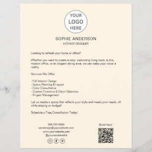 Flyer Logotipo Personalizado Moderno Empresa Profissiona
