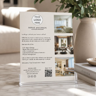 Flyer Logotipo Personalizado Moderno Profissional de Neg