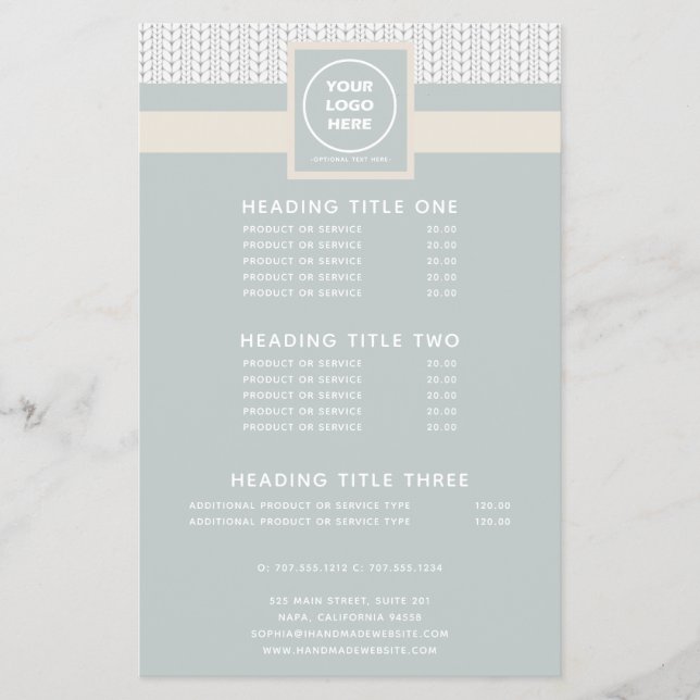 Flyer Logotipo profissional moderno de padrão conhecido (Frente)