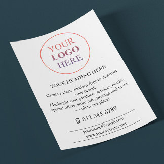 Flyer Logotipo Promocional Personalizado – Sem Pedido Mí