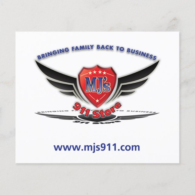 Flyer Loja 911 Do MJ (Frente)