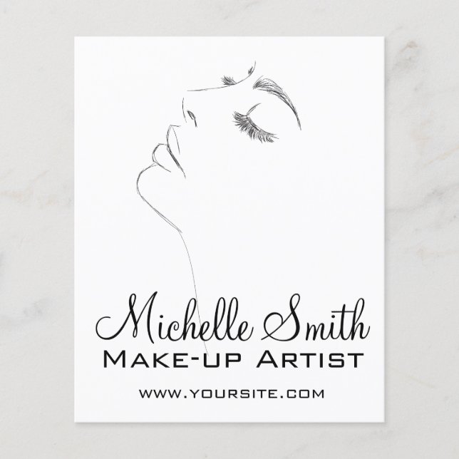 Flyer Long lashes eyeliner Lash Extensions Black Sketch (Frente)