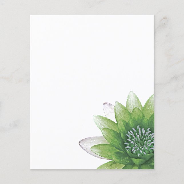 Flyer Lotus Verde (Frente)