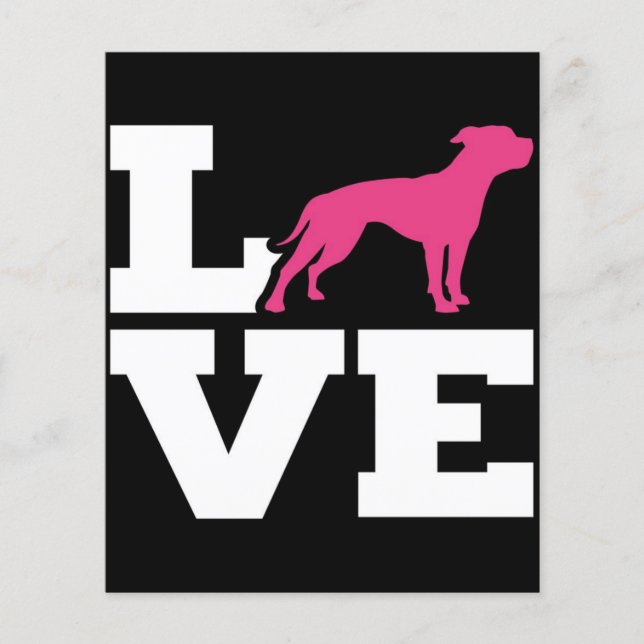 Flyer Love English Buldogue | Presente para o touro (Frente)