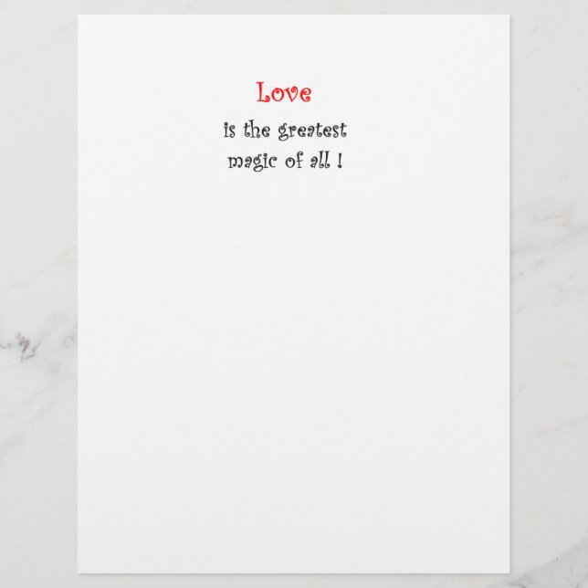 Flyer Love is the greatest Magic of all !-flyers (Frente)