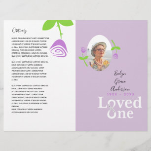 Flyer Loved One Lavanda Memorial Service Program