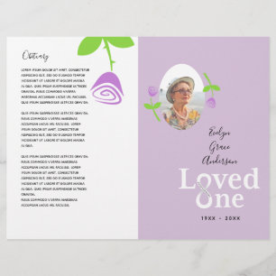 Flyer Loved One Lavanda Memorial Service Program