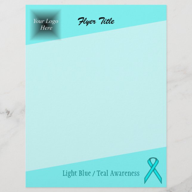 Flyer Lt Blue / Teal Standard Ribbon by Kenneth Yoncich (Frente)