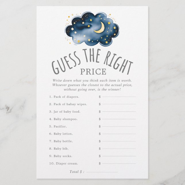 Flyer Lua e Estrelas Adivinham o Jogo do Preço Certo (Frente)