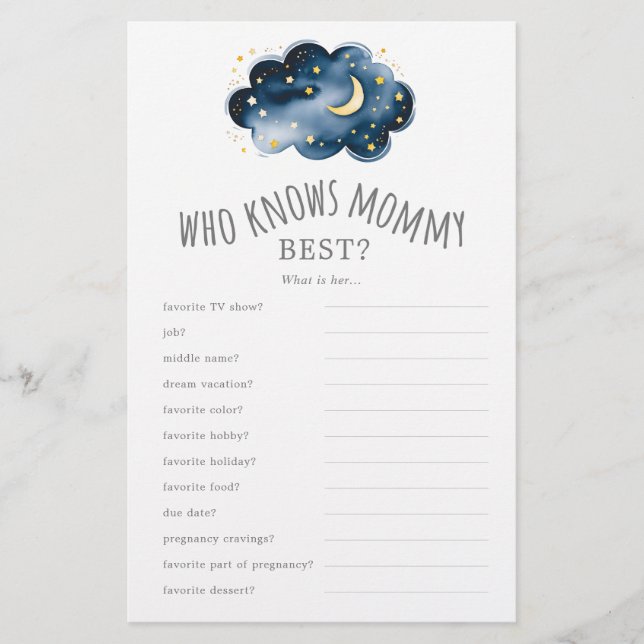 Flyer Lua e Estrelas que conhecem a melhor trivialidade  (Frente)