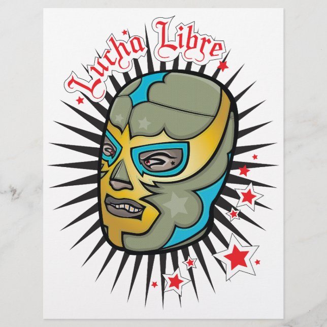 Flyer Lucha Libre Máscara de Luta Mexicana (Frente)