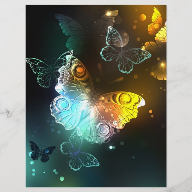 Flyer Luminous Butterfly and Night butterflies (Frente)