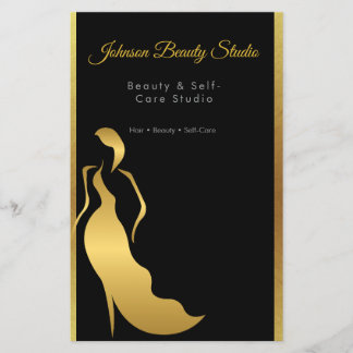Flyer Luxury Black & Gold Minimal Luxury
