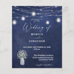 Flyer Luzes de cordas do quadro negro de hálito do bebê