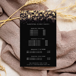 Flyer Luzes do ouro | Preços e serviços