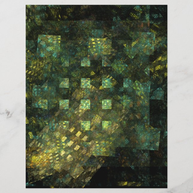 Flyer Luzes no Planador de Arte da Abstrato (Frente)