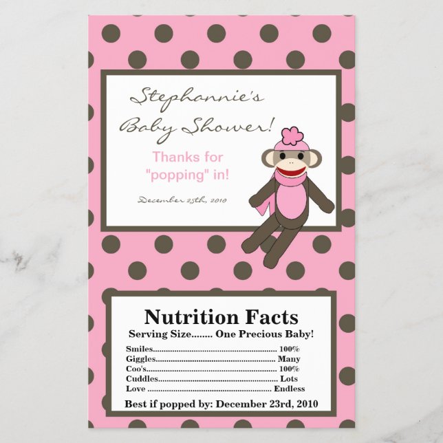 Flyer Macaco-Pica-Pica-Pia-Pia-Pink Wrapper (Frente)