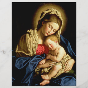 Flyer Madona e Menino Jesus - Sassoferrato