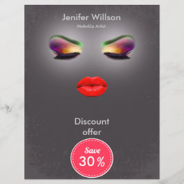 Flyer Makeup Artist Discount Offer