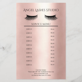 Flyer Makeup Artist Eyelash Extensions Beidseitig