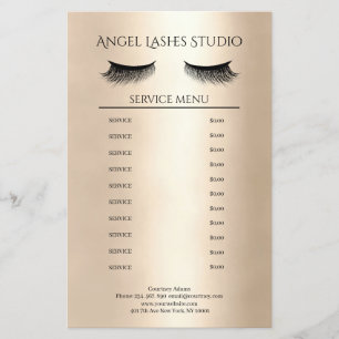 Flyer Makeup Artist Eyelash Extensions Beidseitig